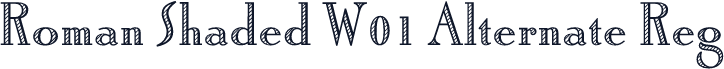 Roman Shaded W01 Alternate Reg