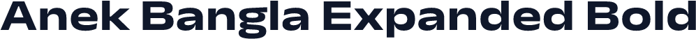 Anek Bangla Expanded Bold