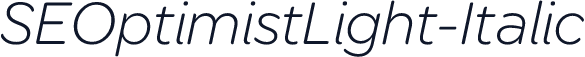 SEOptimistLight-Italic