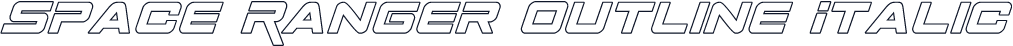 Space Ranger Outline Italic