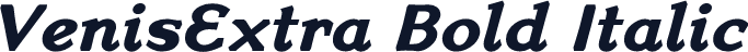 VenisExtra Bold Italic
