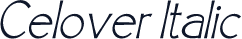Celover Italic