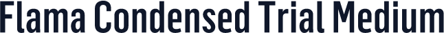 Flama Condensed Trial Medium
