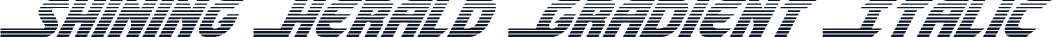 Shining Herald Gradient Italic