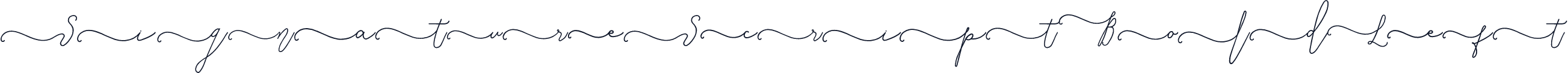 SignatureScriptBoldLeft