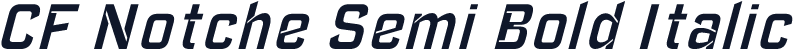 CF Notche Semi Bold Italic