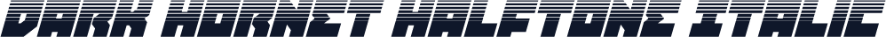 Dark Hornet Halftone Italic