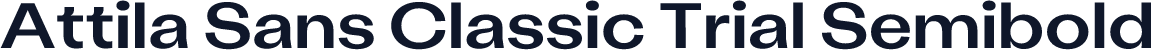 Attila Sans Classic Trial Semibold