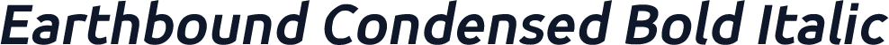 Earthbound Condensed Bold Italic