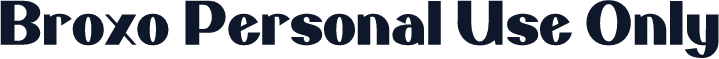 Broxo Personal Use Only