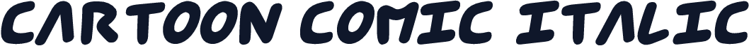 Cartoon Comic Italic