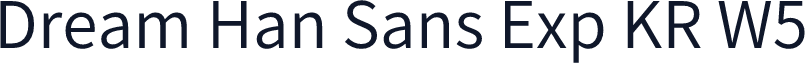 Dream Han Sans Exp KR W5