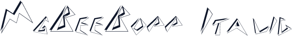 MgBeeBopp Italic
