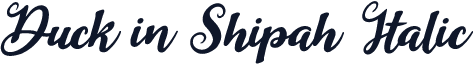 Duck in Shipah Italic