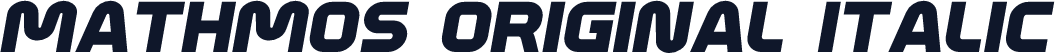 Mathmos Original Italic