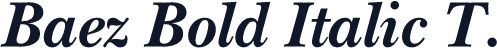 Baez Bold Italic T.