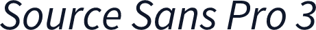 服务器字体 Source Sans Pro 3