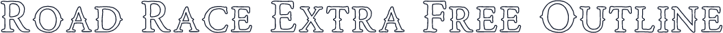 Road Race Extra Free Outline