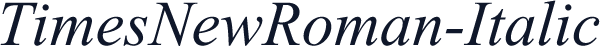 TimesNewRoman-Italic