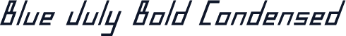 Blue July Bold Condensed