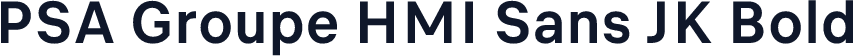 PSA Groupe HMI Sans JK Bold