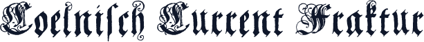 Coelnisch Current Fraktur