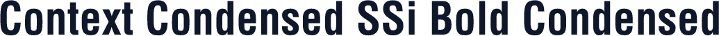Context Condensed SSi Bold Condensed