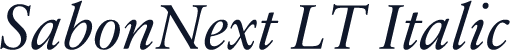 SabonNext LT Italic