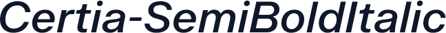 Certia-SemiBoldItalic