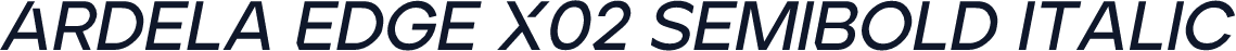 Ardela Edge X02 SemiBold Italic