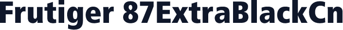 Frutiger 87ExtraBlackCn