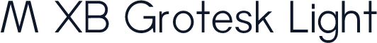 M XB Grotesk Light