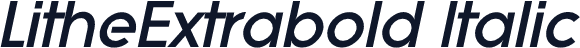 LitheExtrabold Italic
