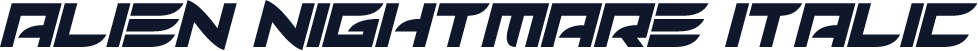 Alien Nightmare Italic