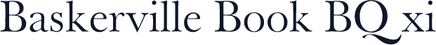 Baskerville Book BQ xi