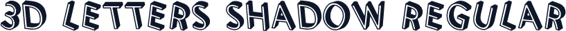 3D Letters Shadow Regular