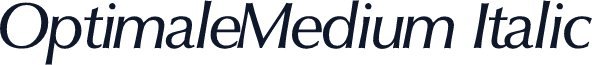 OptimaleMedium Italic