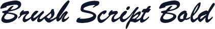 Brush Script Bold