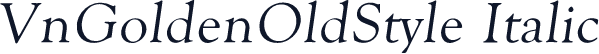 VnGoldenOldStyle Italic