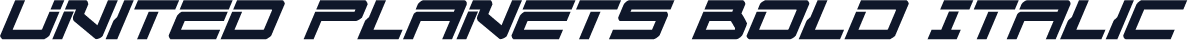 United Planets Bold Italic