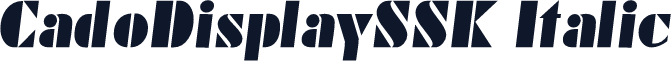 CadoDisplaySSK Italic
