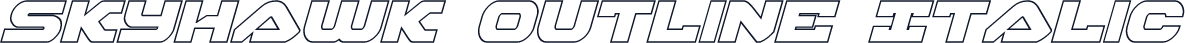 Skyhawk Outline Italic