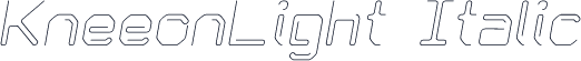 KneeonLight Italic