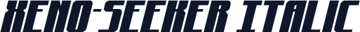 Xeno-Seeker Italic