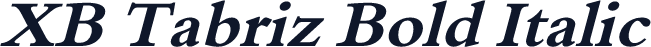XB Tabriz Bold Italic