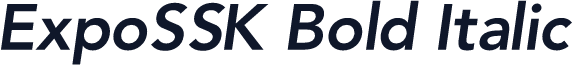 ExpoSSK Bold Italic