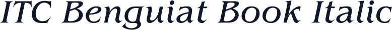 ITC Benguiat Book Italic