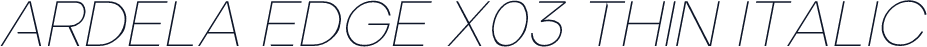Ardela Edge X03 Thin Italic