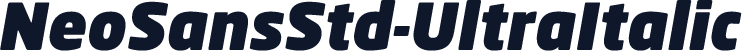 NeoSansStd-UltraItalic