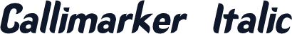 Callimarker  Italic